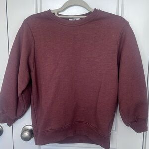 Agolde Women’s Thora 3/4 Sleeve Sweatshirt Small